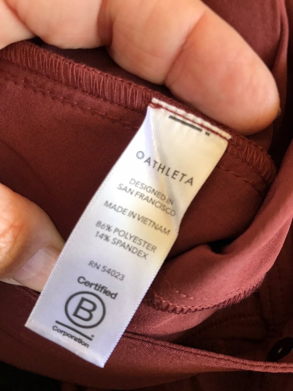 Athleta Uptown Ankle Pant Size 0 Cognac Brown Commute Work Travel pants - Picture 8 of 8